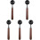 5Stk Wachssiegel , Holzgriff, Sets 4
