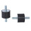 4 pieces M10 rubber  double external thread rubber anti-vibration vibration isolator durable 2