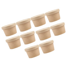 10Pcs Food Storage Dessert Cups Durable Crack-Resistant Ice Cream Case
