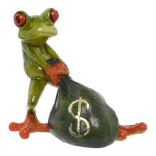 Figuras de Rana Decorativas, Divertidas y Lindas Esculturas de Rana de Resina, Adorno para la Riqueza, Decoración Feng Shui, Estatua para Dormitorio.