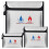 Fireproof Waterproof Document Bag Set - 3 Pack, Enhanced Zipper, Safe Storage for Documents, Cash, Jewelry 1