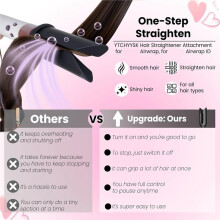 Hair Straightener and Small Round Volumizng Brush Attachment for Airwrap HS01 HS05 HS08 Accessories