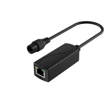 Wasserdichter Gigabit PoE 48V auf 24V PoE Konverter, RJ45-Port-Ausgang 24V/1A, IEEE802.3af/At für Passive 24V-Geräte