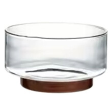 Fruit Bowl Salad Bowl Wood Base Snacks Popcorn Nuts Storage Bowls Home Christmas Snack Storage Container L