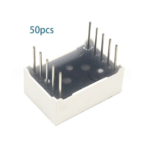 0.56 Inch 10Pins 5161AS 5161BS 1 Bit Digit 7 Segment Red LED Digital Display Digitron Common Anode Cathode C-C/-A 50pcs 1