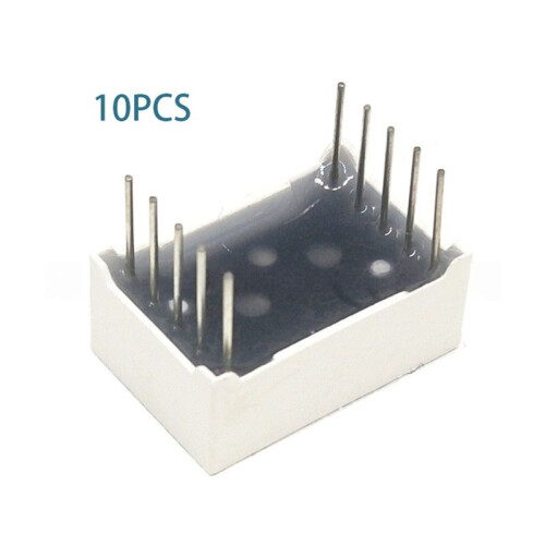 0.56 Inch 10Pins 5161AS 5161BS 1 Bit Digit 7 Segment Red LED Digital Display Digitron Common Anode Cathode C-C/-A 10pcs 1