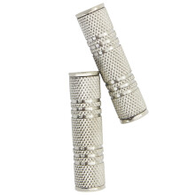 2Stk Mikrofonadapter Metall Audio Konverter 3,5mm Silber Für Kopfhörer