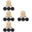 4Sets Ergonomische Nagelfeilen Aus Robustem Holz Beige 8