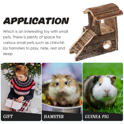 Multi-Étages En Bois Pour Hamster Rat Coffe 2
