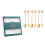 6Pcs Fruit Fork Coffee Spoon and Ice Cream Scoop Set Assorted Colors 1