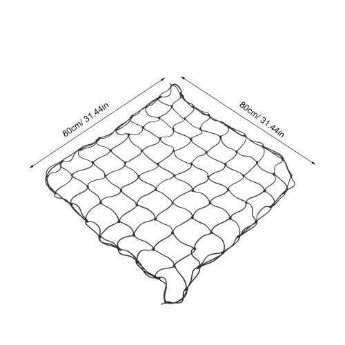 Filet De Support Plantes Élastique 3x3ft Treillis Noir Nylon 2