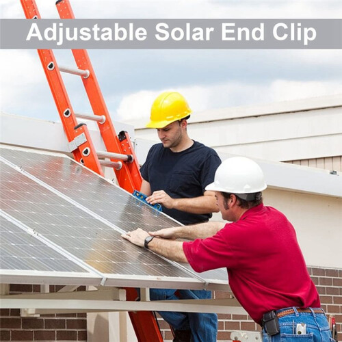 12 Pack Solar Module Holder End Clamp, End Clamp for Mounting Solar Panel, Side Clamp for PV Solar Module Fixings 30Mm 2