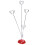 Heart-Based 4 Standing-Heart Wire Holders Photo Card Note Memo Clips Tree 1