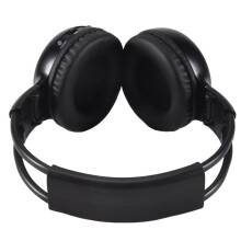 2 x Double Infrared Stereo Wireless Headphone Headset IR Car DVD Player Headrest Black