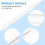50cm Clear Plastic Measuring Long Straight Centimeter Ruler 4