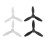 4 Propellers Props Replacement Parts Blades For  Bebop 2 Drone Black White 1