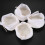 5 PeçAs Kit Polidor/TampãO Almofada de Gorro de Lã Macia Branca: 4 Polegadas 9