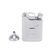 Stainless Steel 5oz Hip Flask Liquor Whiskey Alcohol Fuel Gas Gasoline Can