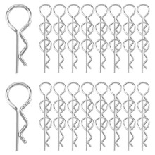 50Pcs Stainless Steel Body Clips Shell Cover Pin Bend for 1/10 RC Car Remote Control Toys Hsp Redcat Exceed Spare Parts