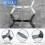 4 Propellers Props Replacement Parts Blades For  Bebop 2 Drone Black White 5