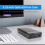 USB 3.0 DVD CD Case External HDD Mobile Box for 3.5 inch  Enclosure ROM Burner EU Plug 4