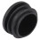 Black Plastic 35mm Dia Blanking End Caps Round Tube Insert 5 Pcs 10