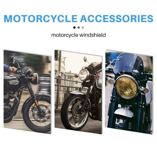 Motorcycle Headlight Fairing Windshield Windscreen Compatible for  Bonneville 2001-2017,T100 2003-2017(Smoke) 1