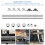15Pcs 400Mm Optical Axis Guide Bearing Housings Linear Rail Shaft Support Screws Set 4