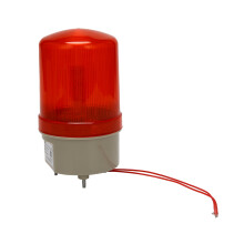Luce di Allarme Sonora Lampeggiante Industriale, BEM-1101J 220V LED Rosso Luci di Segnalazione Acustica-Ottica Sistema di Allarme Luce Rotante LED di