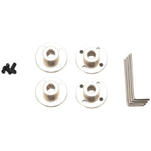 Connettore di Paio un Flangia da 8 Mm, Accessorio per Accoppiatore Modello Acciaio Guida Rigida, Raccordi Asse Asse per Motori Modello RC (Confezione