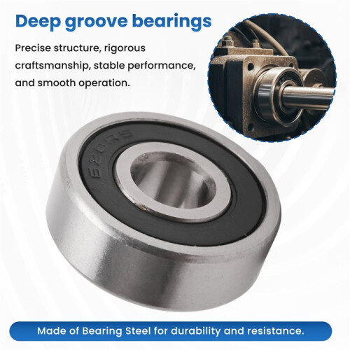 10pcs 628RS 8mmx24mmx8mm Double Sealed Miniature Deep   Bearing 1