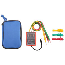 Novo Medidor de Detector Indicador de RotaçãO de SequêNcia de 3 Fases Buzina LED com Bolsa PortáTil TD-LED02