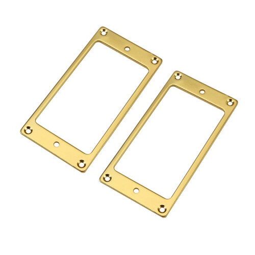 2 St Metal Platt Humbucker Cover Gitarr Pickup Ram Monteringsring