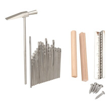 17 Tasten Kalimba Daumen Finger Klavier DIY Tasten + BrüCke + Stimm Hammer Kit Musik Instrument Teil ZubehöR