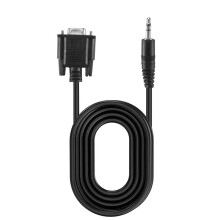DB9 9 Poliges VGA Buchsen Kabel, DB 9 Buchse Auf TRS 3,5 Mm Klinken Stecker (1/8 Zoll) TRS Stereo Stecker Serielles  Daten Kabel (6 Fuß)