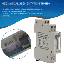 SUL180a 15 Minutes Mechanical Timer 24 Hours Programmable Din Rail Timer   Relay Measurement Analysis Instruments New