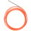 4Mm 5 Meter Orange Guide Device Nylon Electric Cable Push Pullers Duct Snake Rodder Fish Tape Wire 1