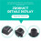 Tele  Cap Tip Per Telecaster Top-Hat  Tip Nero Per Parti Di Chitarra Tele Pack Di 5 9