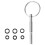 Open Security Oval  Bit Key Opening Service Repair Security Tools Coffee Machines Screws 1