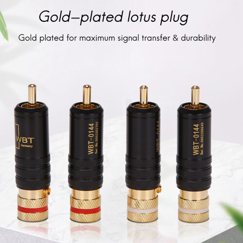 4Pcs Rca Locking Plugs Audio Video Connectors 1