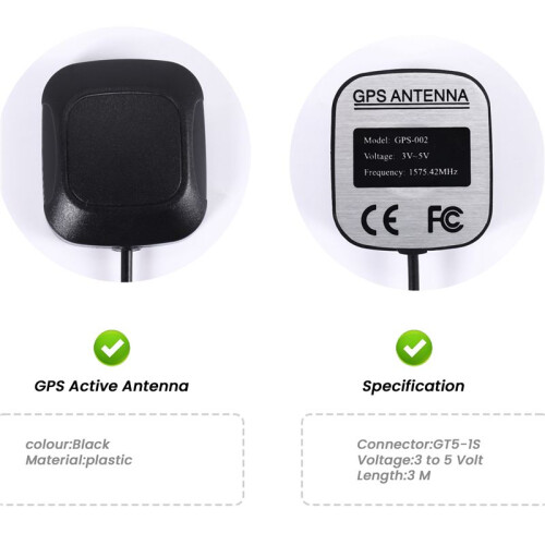 Car GPS Navigation Active Antenna GT5-1S Jack Antenna Connector Cable for 1