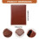 A5 Document Bag File Folder Clipboard Business Office Financial School Supplies (Marron) 7