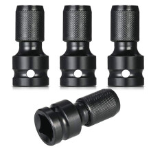 Adattatore per Impatto da 4 Pezzi 1/2 Attacco Quadro un 1/4 Adattatore per Presa con Codolo Esagonale Convertitore per Mandrino un Sgancio Rapido per