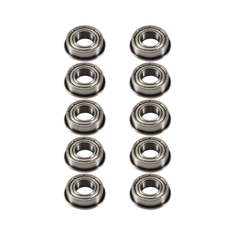 10 Pcs F688zz Flanged Radial Bearings Metal Steel Double Shielded Flange Bearing, 8 X 16 X 5Mm For Motor 4711684824283