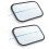Door Off Mirror for   TJ JK 4X4 Off-Road Morror Rectangular Mirrors Side View Mirror, 2 Pack 2