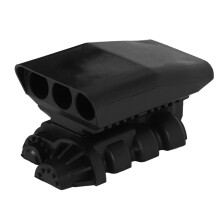 Tampa Do Compressor de AdmissãO de Ar Do Motor de SimulaçãO de Esteira RC 1/10 para Trx4 D90 Axial Scx10 Wraith 90046 90018, Preto