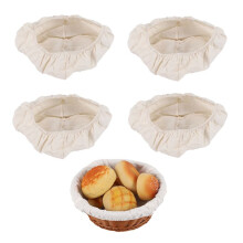 Round Bread Proofing Basket Cloth Liner Sourdough Banneton Proofing Cloth Natural Rattan Baking Dough Basket Cover