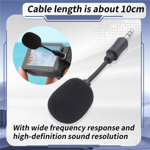 3.5mm  Microphone In- Three Poles Short Microphone for  OSMO Pocket Action Camera 2