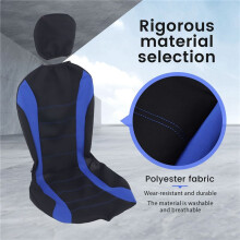 Front Car Covers Front Airbag Ready Sport Bucket Cover, Automobiles Covers (Black + )