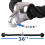 Corda de TríCeps para ServiçO Pesado 36 Polegadas com MosquetãO, MáQuina de Cabo de FixaçãO de Fitness Corda Pulldown para Academia em Casa 5